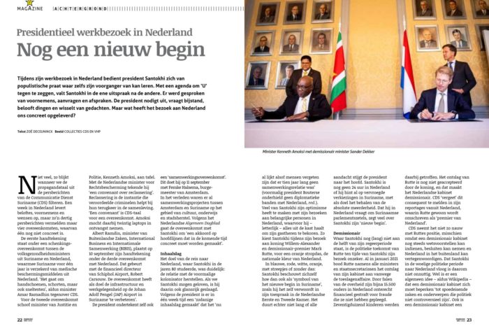 Presidentieel werkbezoek in Nederland: Nog een nieuw begin - Parbode Sneak Peek